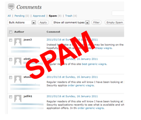 How to identify and Control Blog Comment Spam