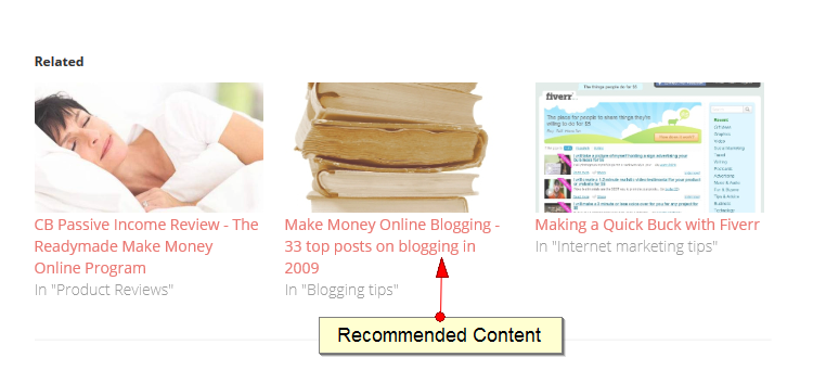 recommended content