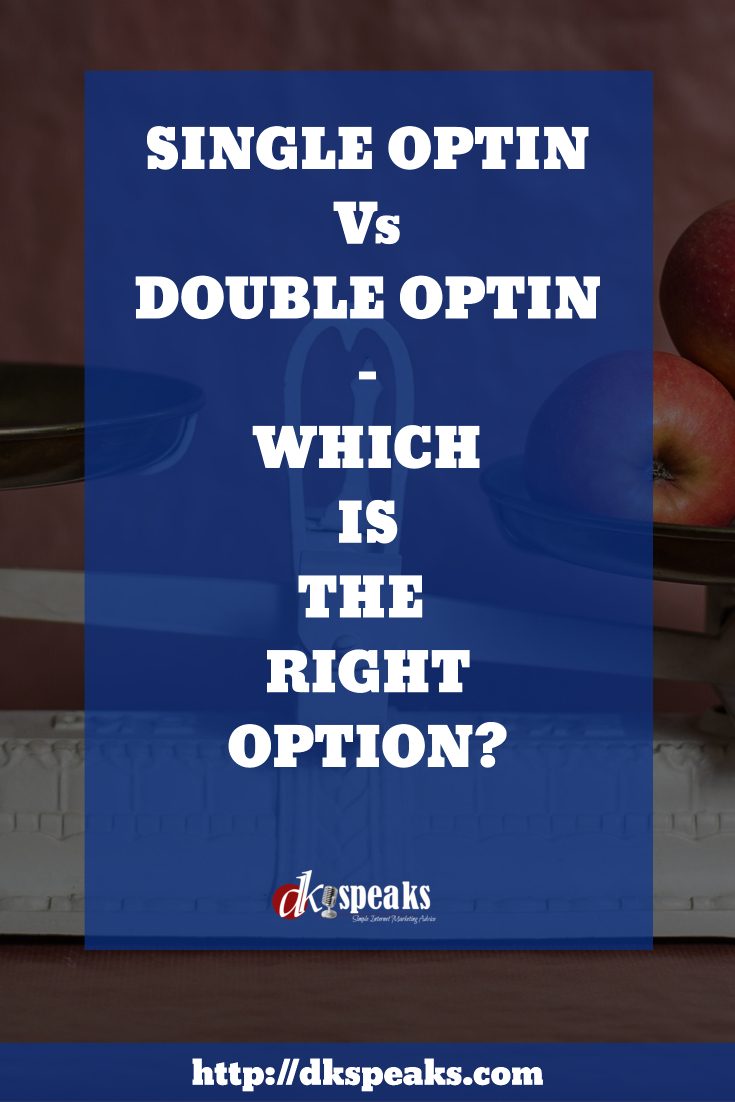 single optin vs double optin
