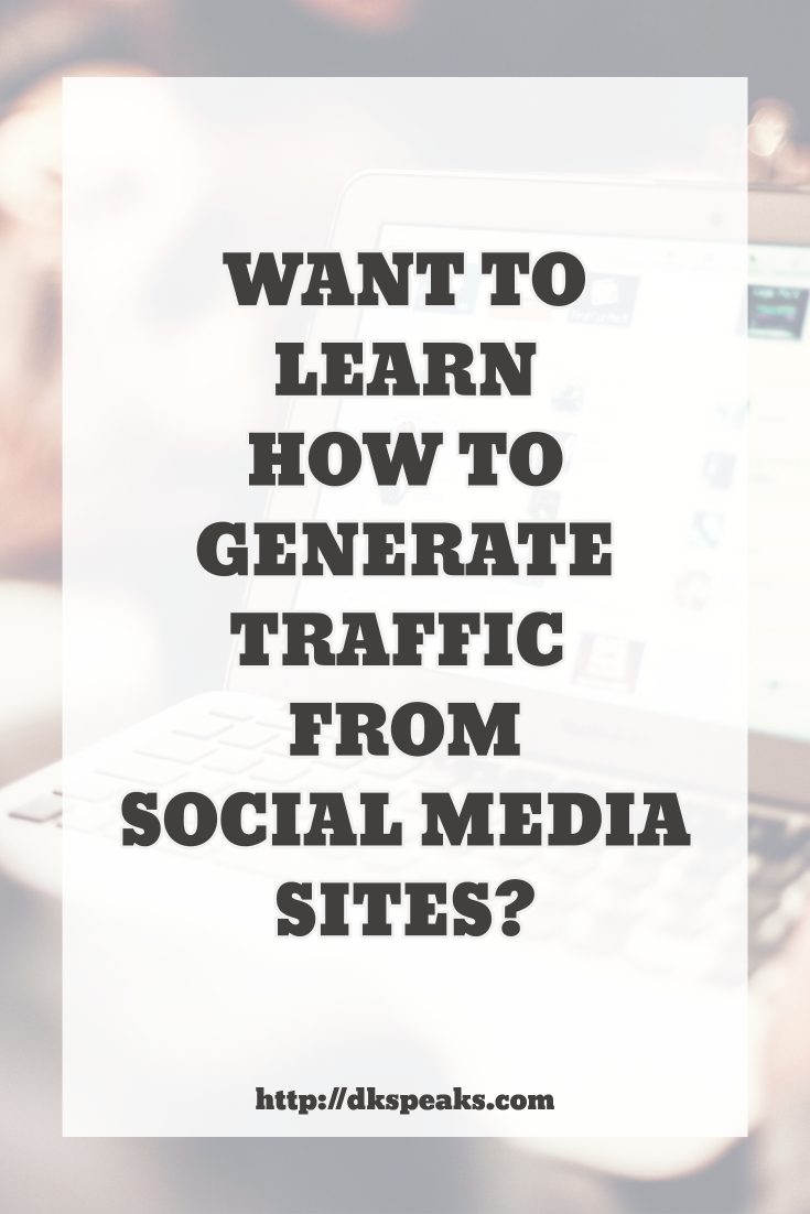 how to generate traffic from social media
