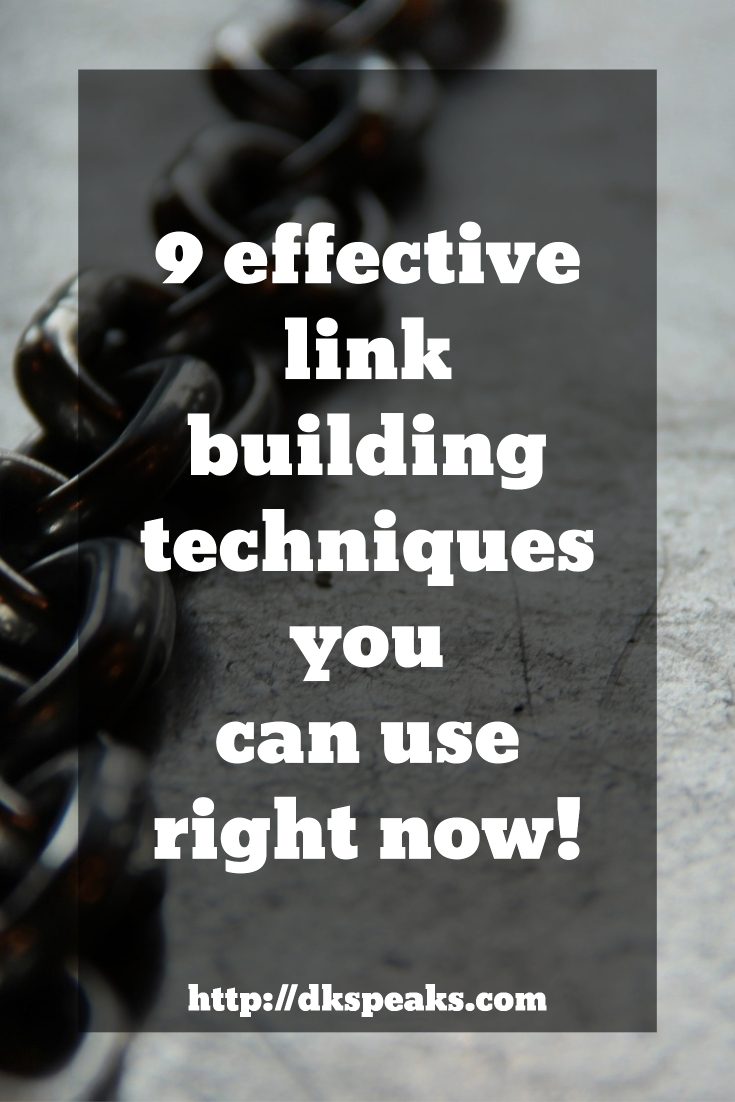 effective link building techniques