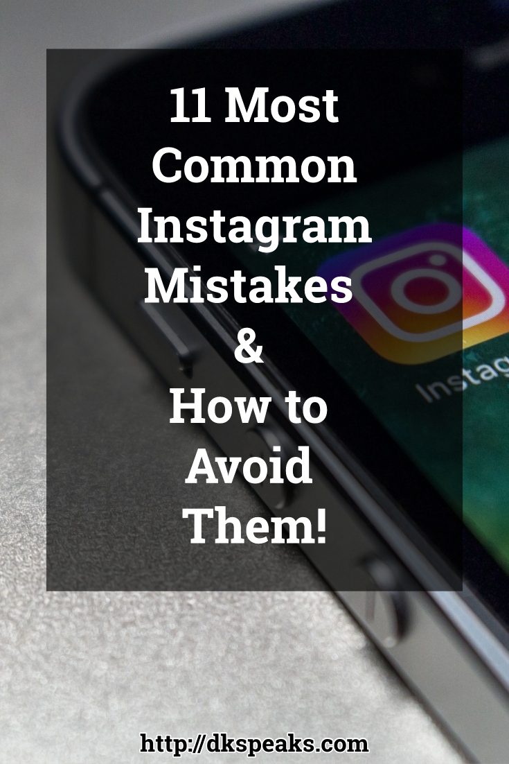 instagram mistakes