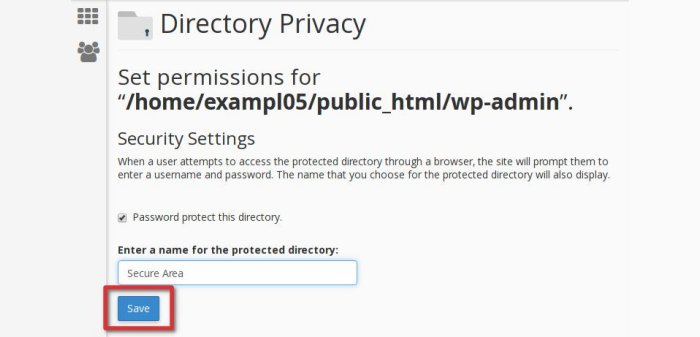 Safeguard WP Admin Directory
