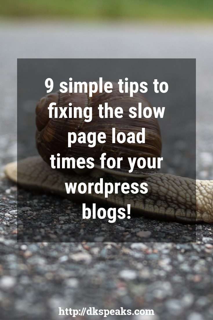 slow page load times