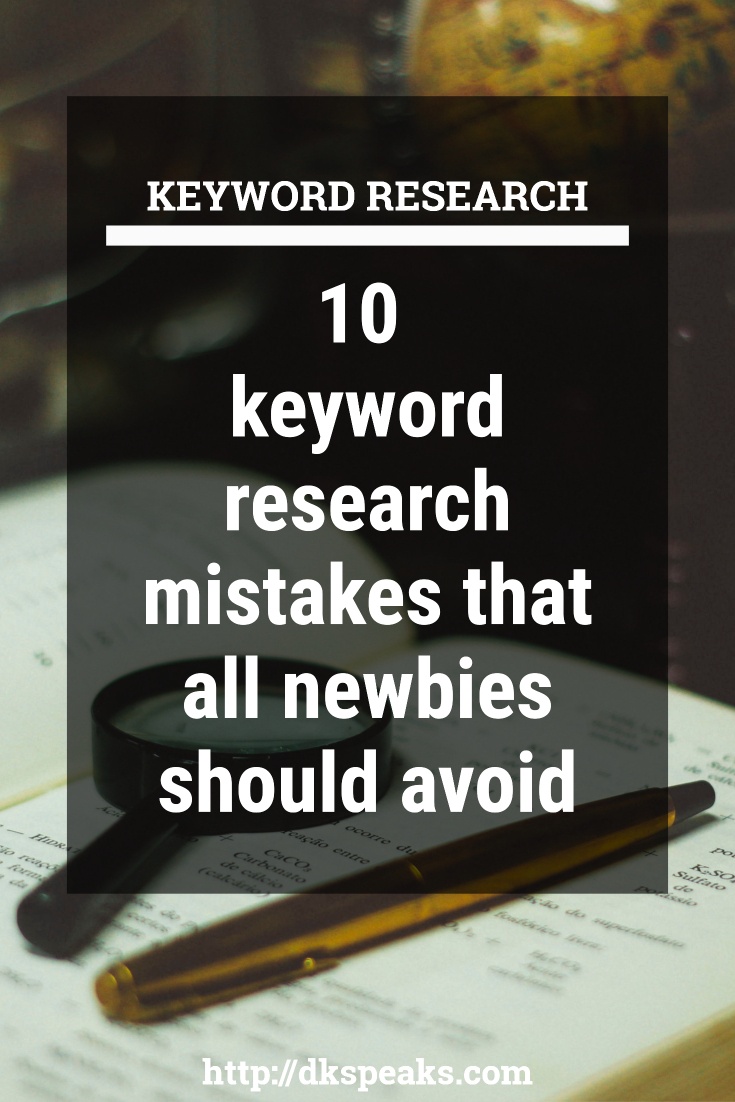keyword research for newbies