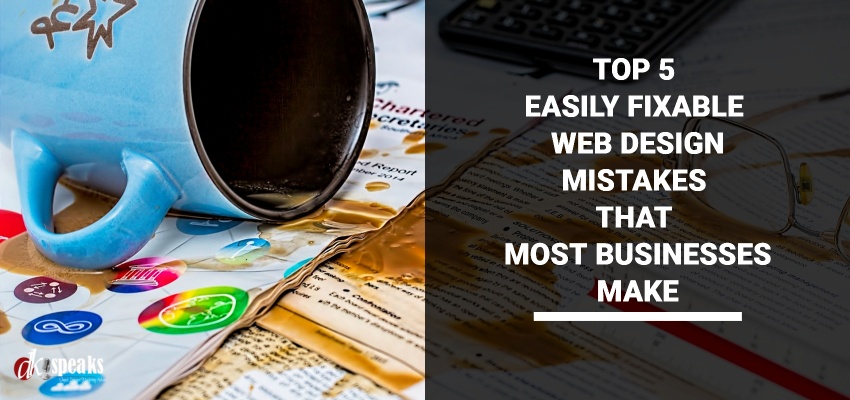 top web design mistakes