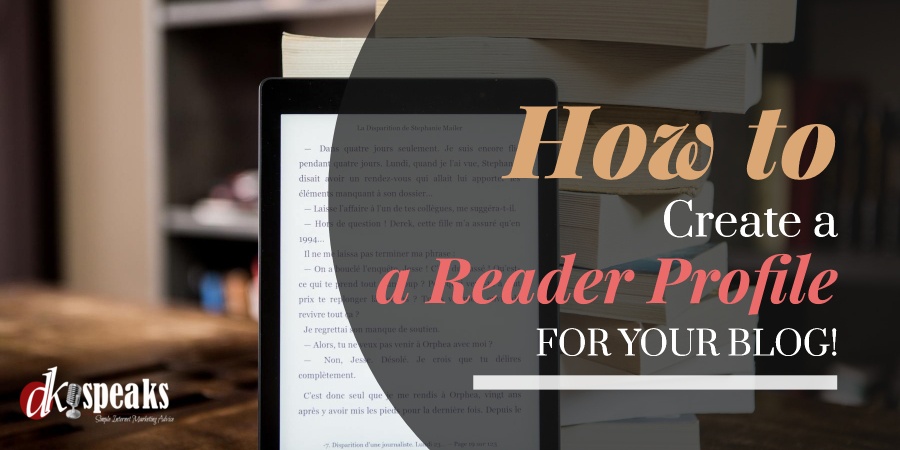 create a reader profile for a blog