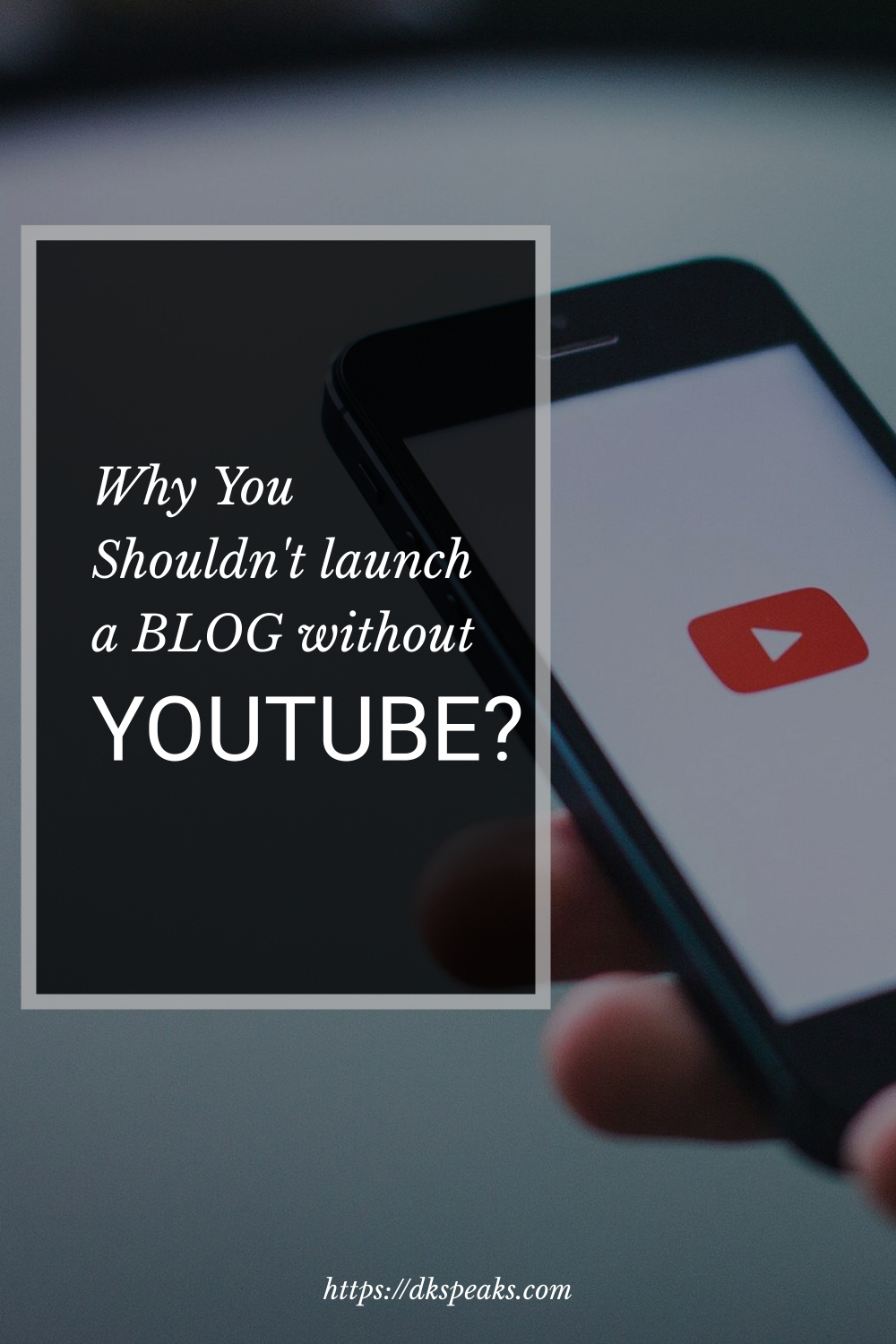launch a blog without youtube