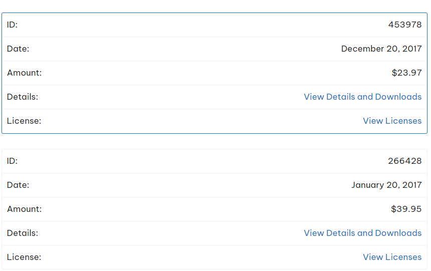 Purchase History First Purchase